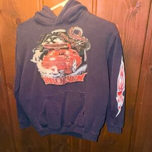 MAD Engine Men's Graphic Hoodie - Black and Red